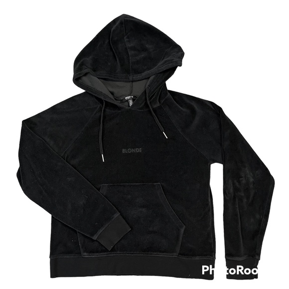 Brunette the Label BLOND Velour Hoodie - Picture 2 of 4